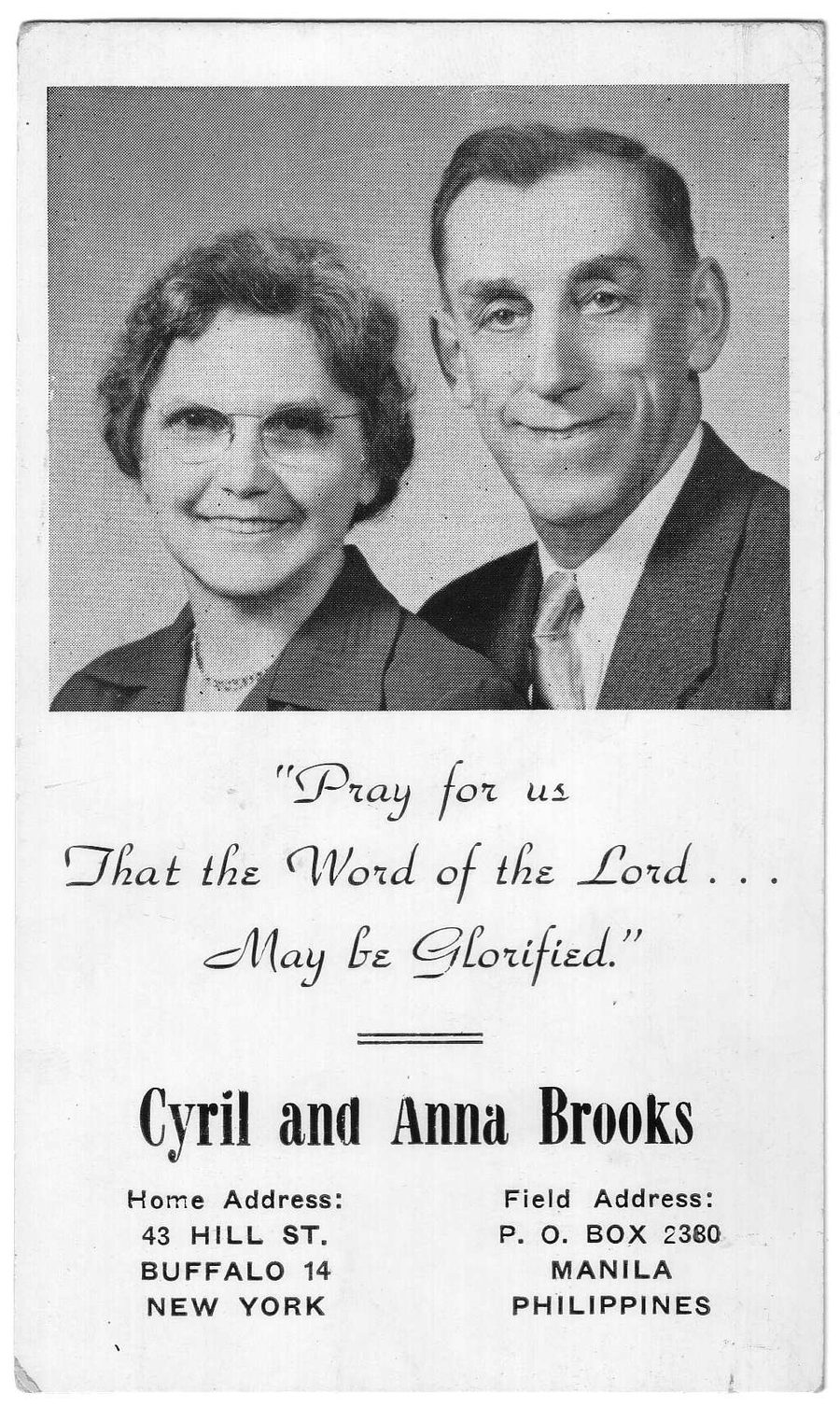 Pray for Us