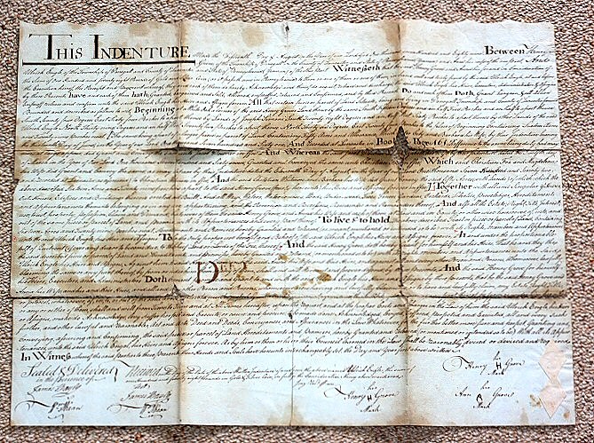 This Indenture: the whole deed, unfolded.